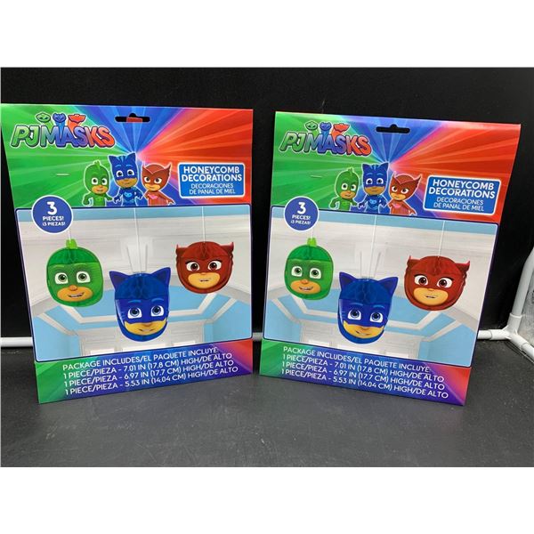 PJ Masks Honeycomb Decorations (2 x 3)