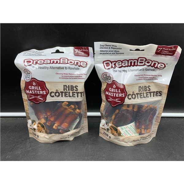 DreamBone Ribs Dog Treats (2 x 259g)