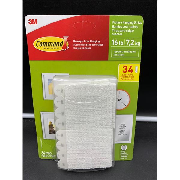 3m Command Picture Hanger Strips (34 x 16lbs)