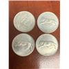 Image 2 : Canada Vintage 1867-1967 Centennial Silver Quarters _ Lot of 4