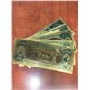 Image 2 : United States National Bank Set of Gold Foil Commemorative Bills Set $1.00-$1000.00