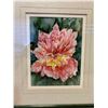 Image 2 : "Peony Beauty" Framed Water Colour by Carol Cowan Painting 16 x 20 Frame 18 x 22