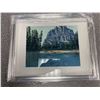 Image 1 : "Castle Mountain" Framed Oil on Canvas by Carol Cowan Painting 12 x 9 Frame 15 x 12
