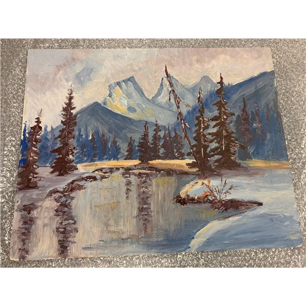 "Three Sisters Shadow" Oil on Board by Carol Cowan 16 x 22