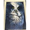 Image 2 : "Owl" Framed Oil on board Original by Local Artist Martin Antoninni Picture 10 x 16 Frame 16 x 20