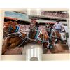 Image 2 : Calgary Stampede Chuckwagon Photo 23 x 16 Frame 30 x 22