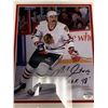 Image 2 : Chicago Blackhawks HOA Michel Goulet Autographed Photo with COA Picture 10 x 12 Frame 16 x 18