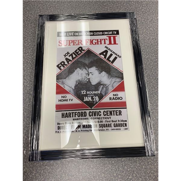Ali vs Frazier 1974 Super Fight I I Poster 11 x 17 Frame 16 x 22