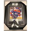 Image 1 : Edmonton Oilers Connor McDavid NHL Licensed Computer Etched signature Picture 8 x 10 Frame 16 x 20