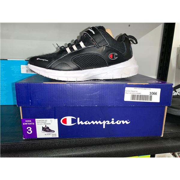 Champion Kids C Pacer EC Size 3 Black