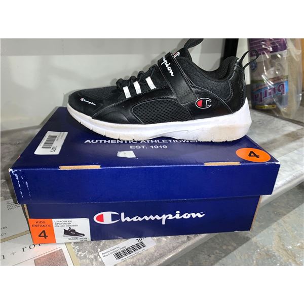 Champion Kids C Pacer EC Kids Size 4 Black