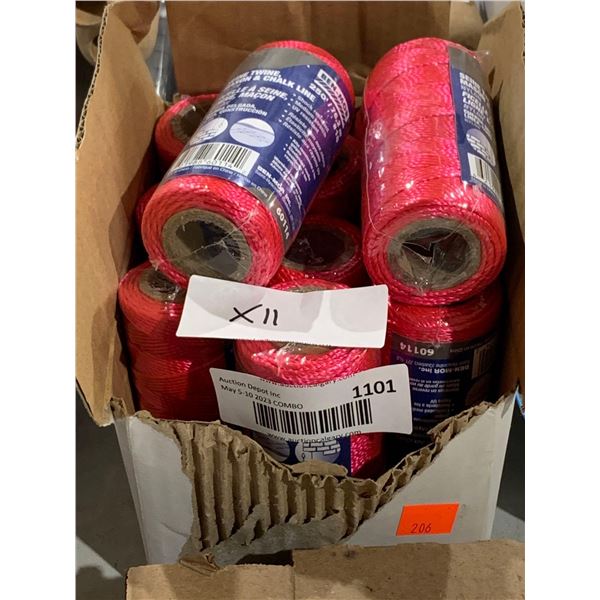 Ben-Mor Seine Twine Mason & Chalk Line Nylon 250ft x11 rolls