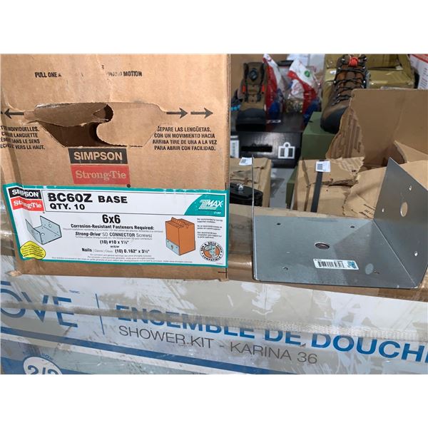 Simpson Strong Tie BC60Z Base 6x6  QTY 10