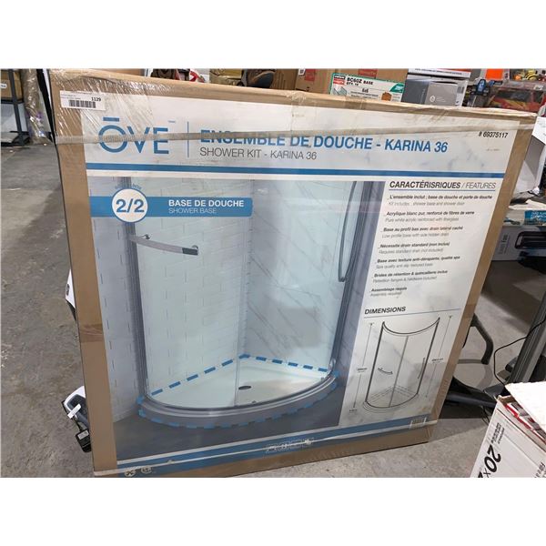 OVE Shower Kit Karina 36 Shower Base