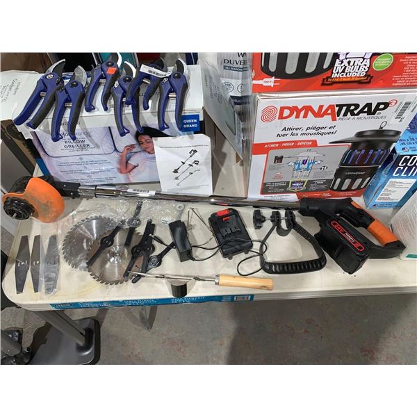 Howell 24v Lithium LT Cordless landscape Trimmer  with 2 Batteries/Charger and accessories