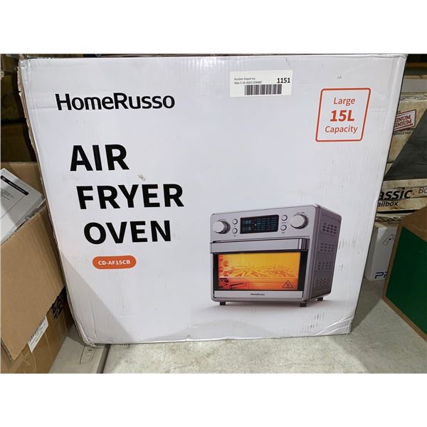 Home Russo Air Fryer Oven CD-AF15CB Large 15L Capacity