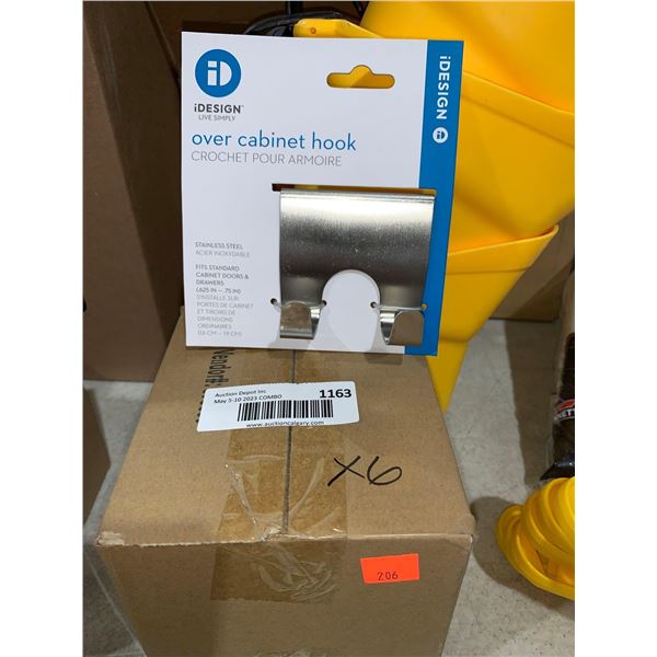 iDesign Live Simply Over Cabinet Hook Lot of 6