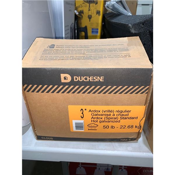 Duchesne 3" Hot Galvanized 50lb Box Nails