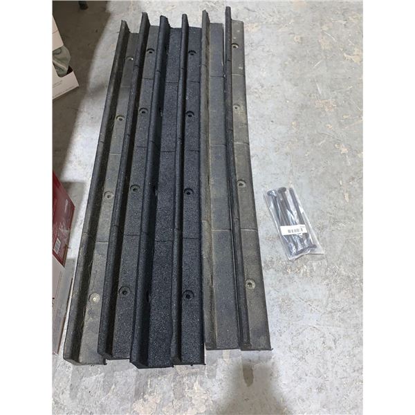 Rubberific 4-ft Black Rubber Lawn Edging Lot of 6