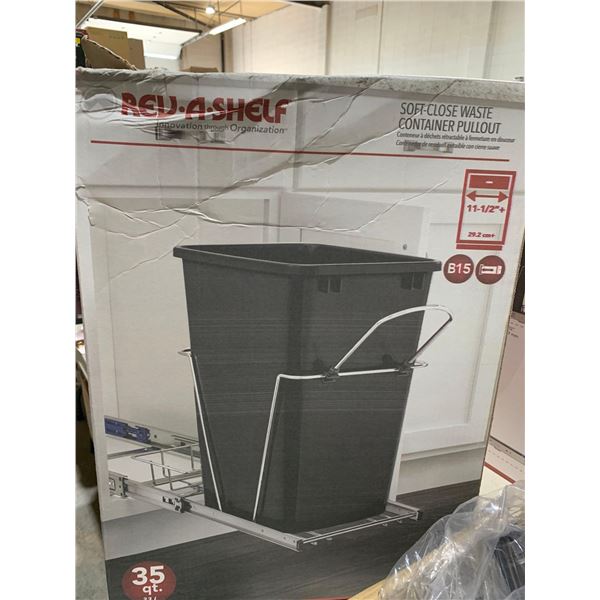 Rev-A-Shelf soft Close Waste Container Pullout 33L