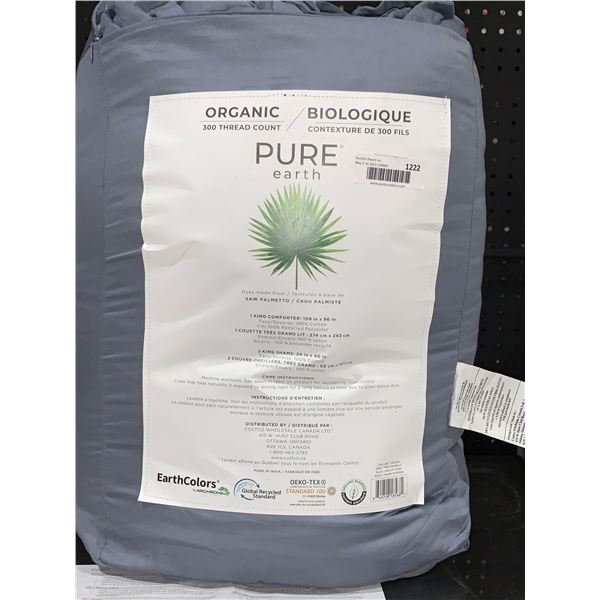 Organic Pure Earth 300 Thread Count King Comforter