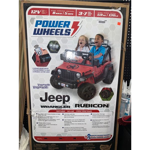 Power Wheels Jeep Rubicon 12V