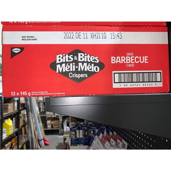 Bits & Bites Crispers Barbecue Flavor 12 x 145g Snack & Cracker Mix