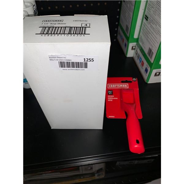 Craftsman 7 1/4" Rasp Shaver  Lot of 4