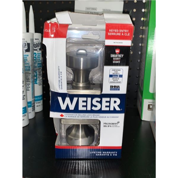 Weiser Keyed Entry w/ Smart Key Security Door Handle