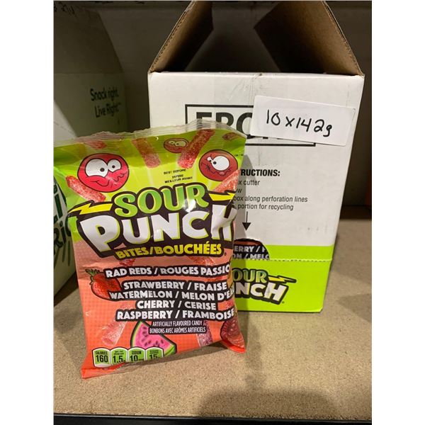 Sour Punch Bites "Rad Reds" Candies 10x142g
