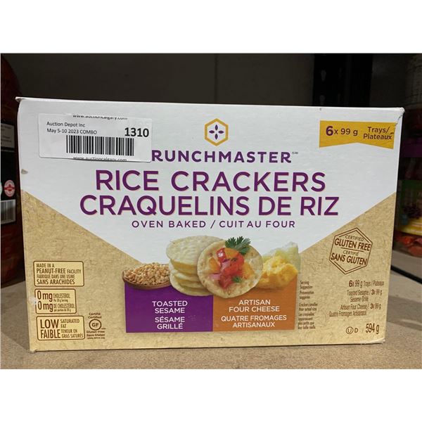 Crunchmaster Rice Crackers 6x99g