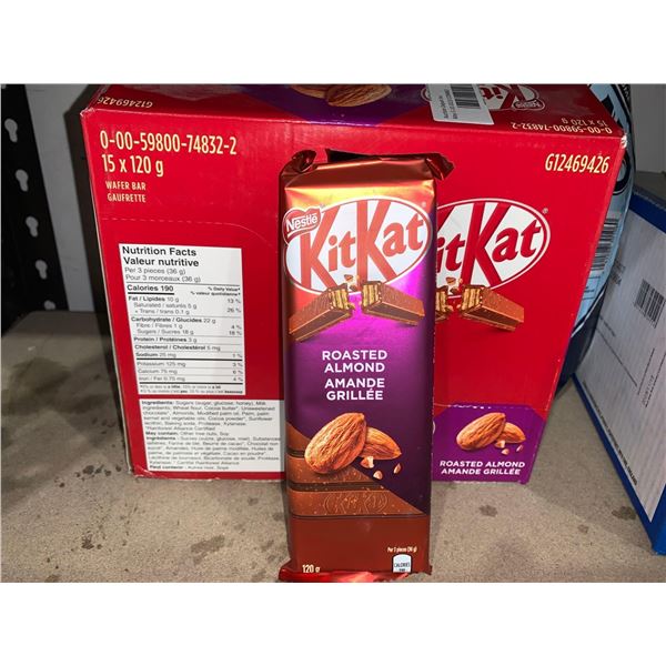 Kit Kat Roasted Almond Candy Bars 15x120g