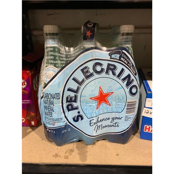 S.Pellegrino Carbonated Mineral Water 6x1L