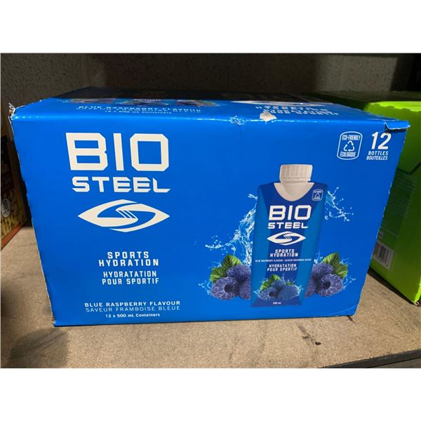 Bio Steel Sports Hydration - Blue Raspberry Flavor 12x500ml