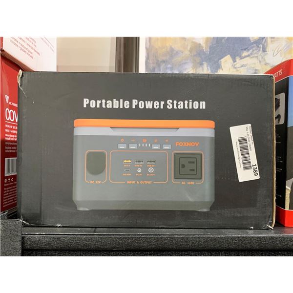 FOXNOV 300W 378WH PORTABLE POWER STATION 102400MAH SOLAR GENERATOR BACKUP BATTERY WITH 60W PD USB-C,