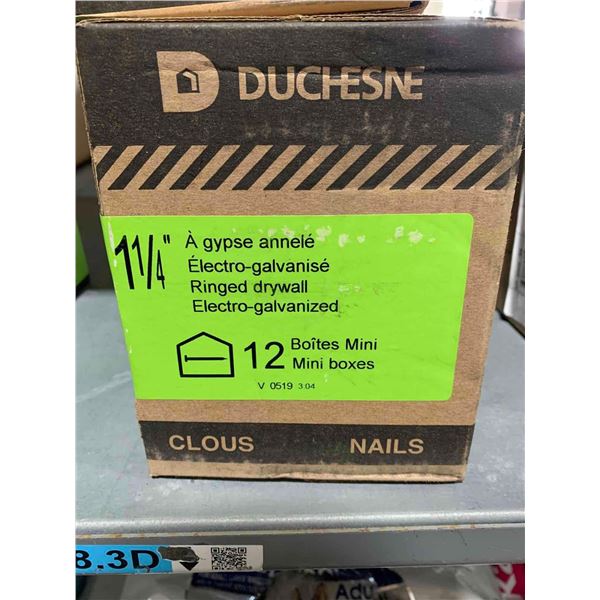 Duchesne 1-1/4 Ringed Drywall Nails 12xx60 Count