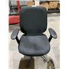Image 2 : Black Adjustable upholstered Office Chair - some Damage to Arm rest