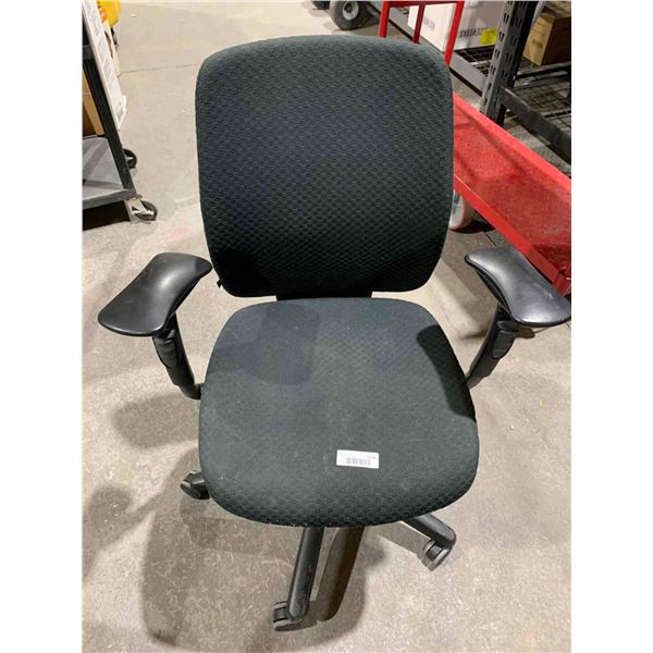 Black Adjustable upholstered Office Chair