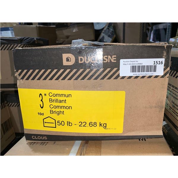 Duchesne 3" Common Bright Nails 50 Lbs