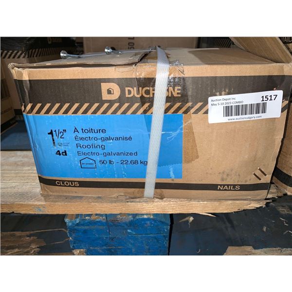 Duchesne 1-1/2" Roofing Nails 50 Lbs