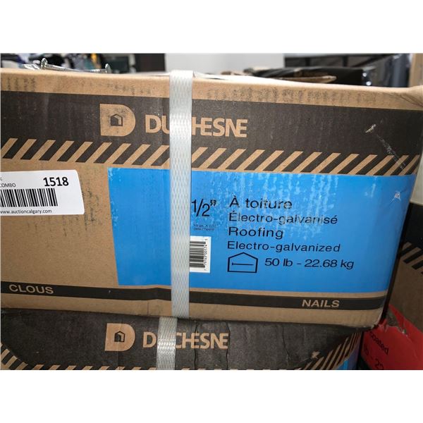 Duchesne 1-1/2" Roofing Nails 50 Lbs
