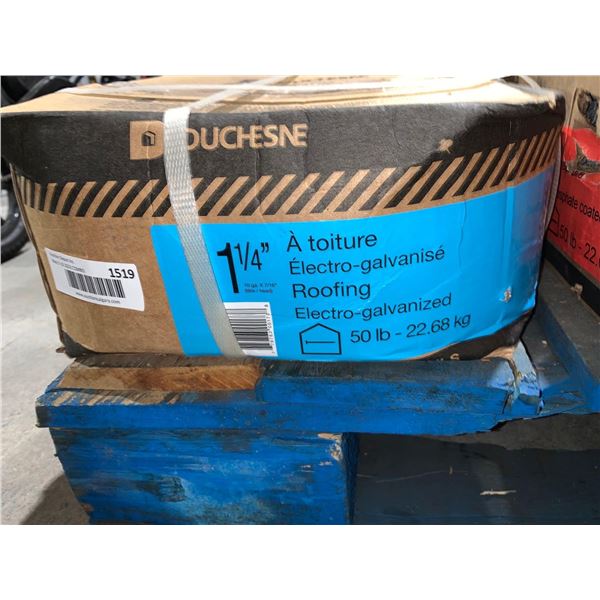 Duchesne 1-1/4" Roofing Nails 50 Lbs
