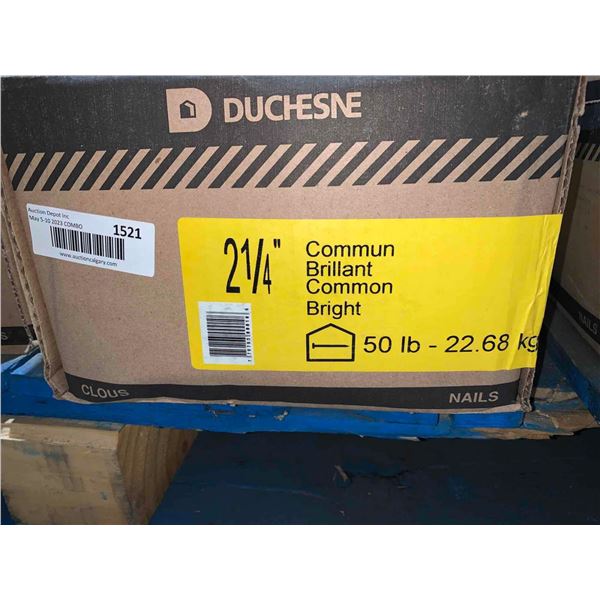 Duchesne 2-1/4" Common Brilliant 50 Lbs
