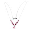Image 3 : Natural  Red Ruby Necklace