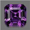 Image 1 : Natural Asscher Purple Amethyst 10.00 MM - FL/VVS