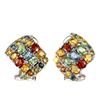 Image 1 : Natural Fancy Color Sapphire Earrings