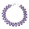 Image 1 : Natural Unheated Oval Amethyst Bracelet