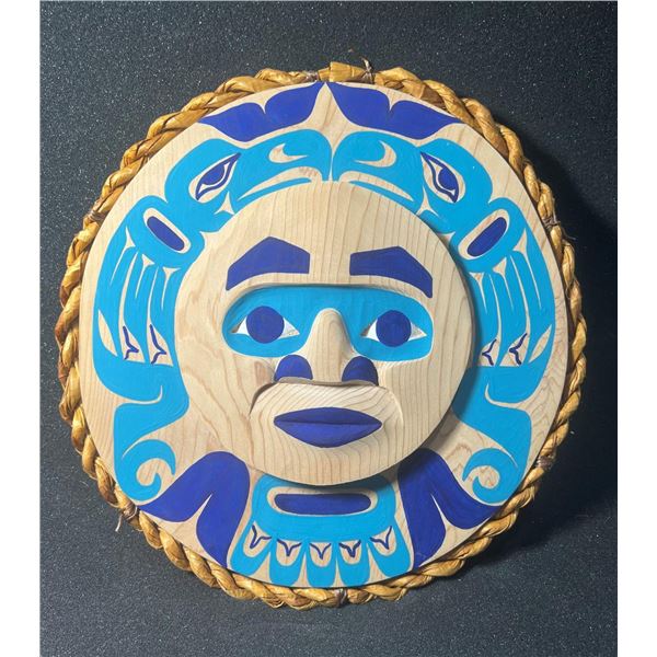 West Coast Native Moon Mask with Eagle Spirit