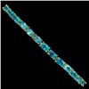 Image 2 : Natural Stunning Brazil Paraiba Blue Apatite Bracelet