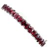 Image 1 : Natural Unheated Oval Rhodolite Garnet Bangle